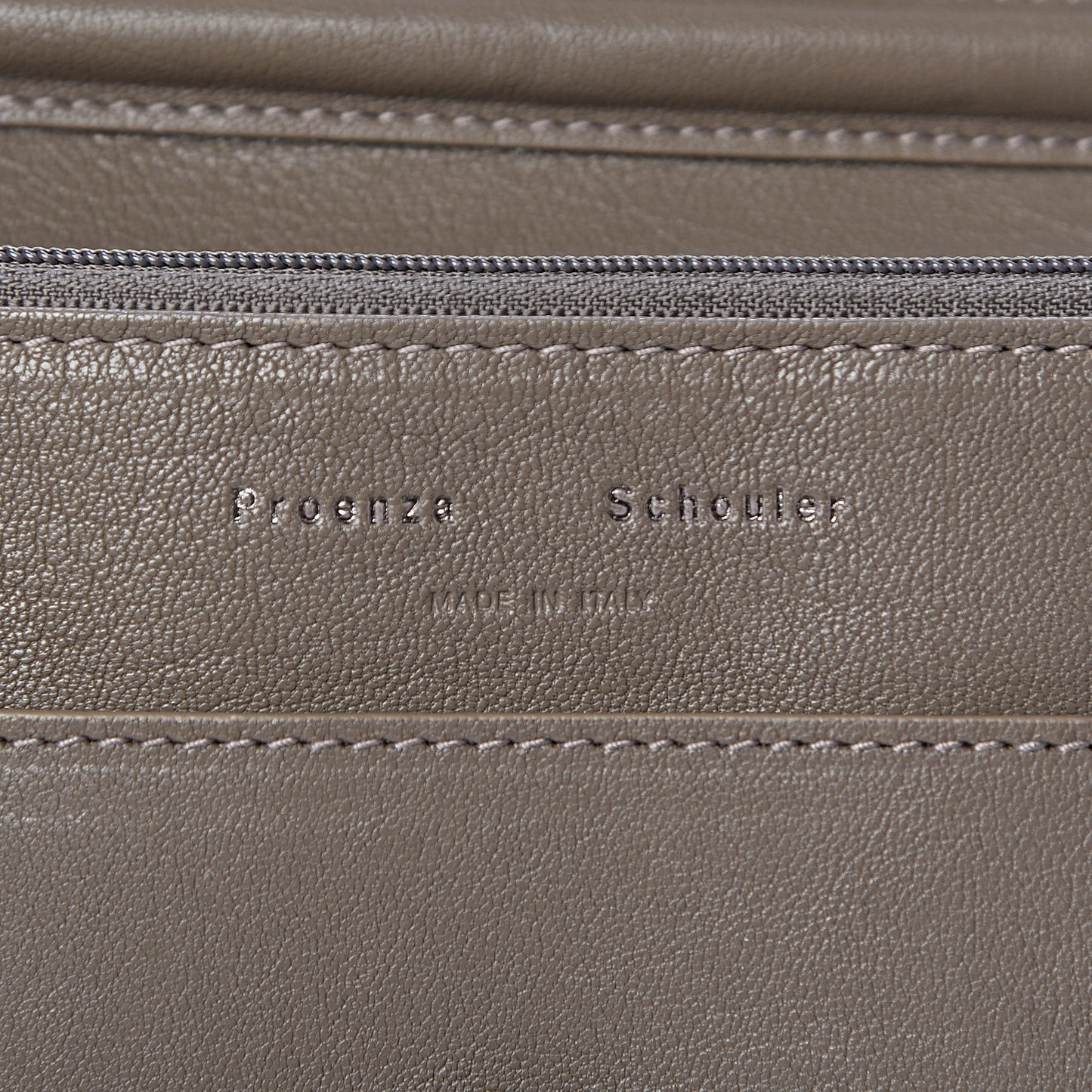 Lambskin PS1 Large Chain Wallet Smoke