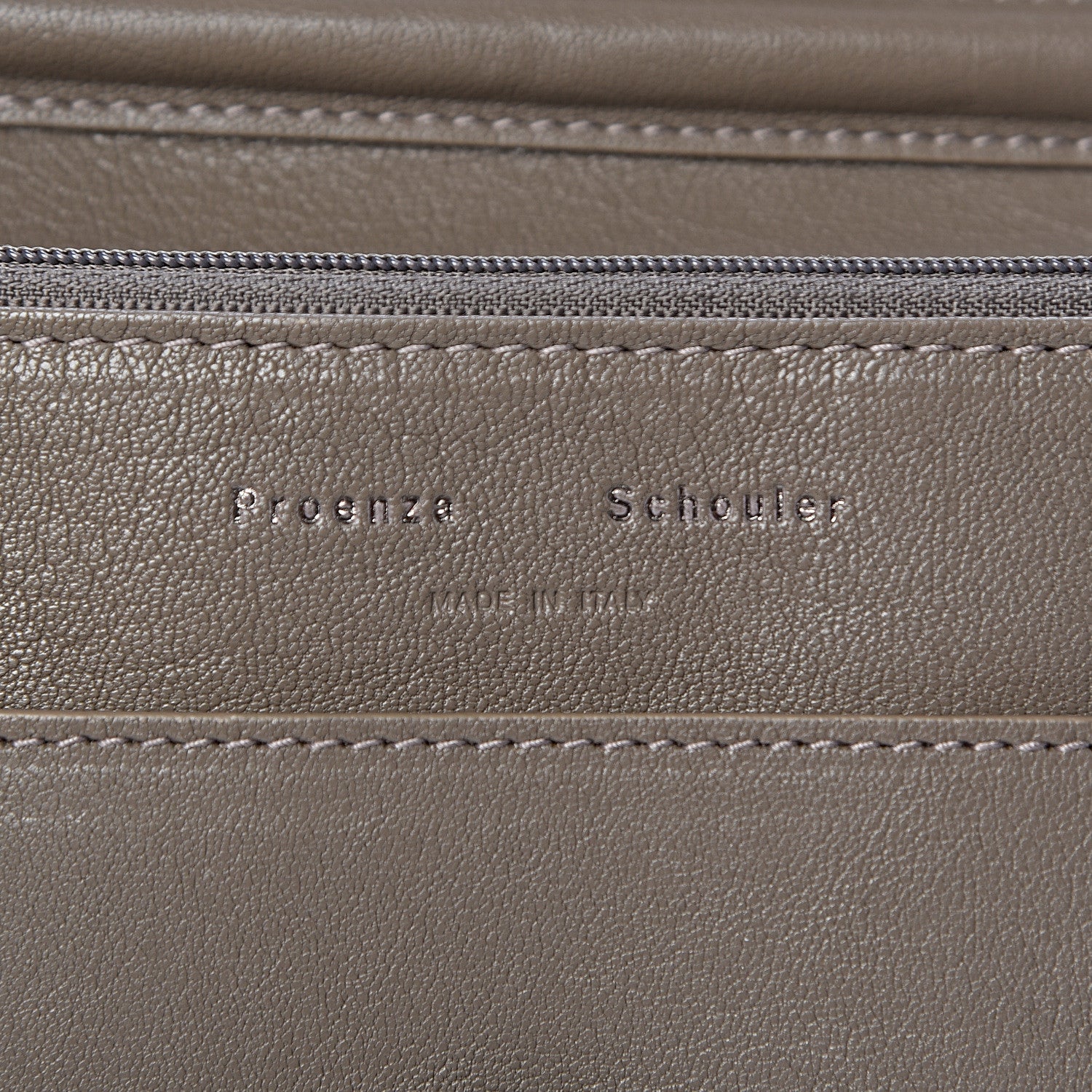 Proenza Schouler Lambskin PS1 Large Chain Wallet Smoke 6 of 11