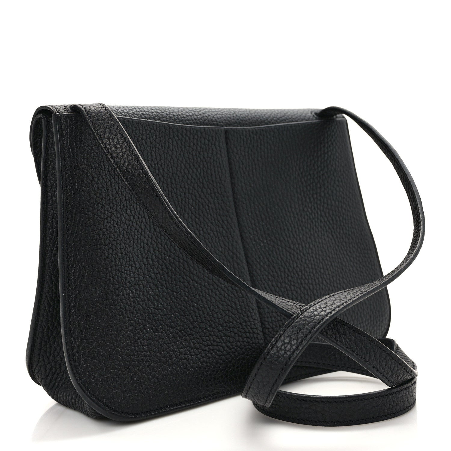 Hermes Taurillon Clemence Halzan 25 Black 3 of 13