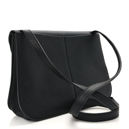 Hermes Taurillon Clemence Halzan 25 Black 3 of 13