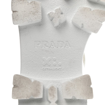 Prada Spazzolato Monolith 55mm Sandals 35 White 6 of 10