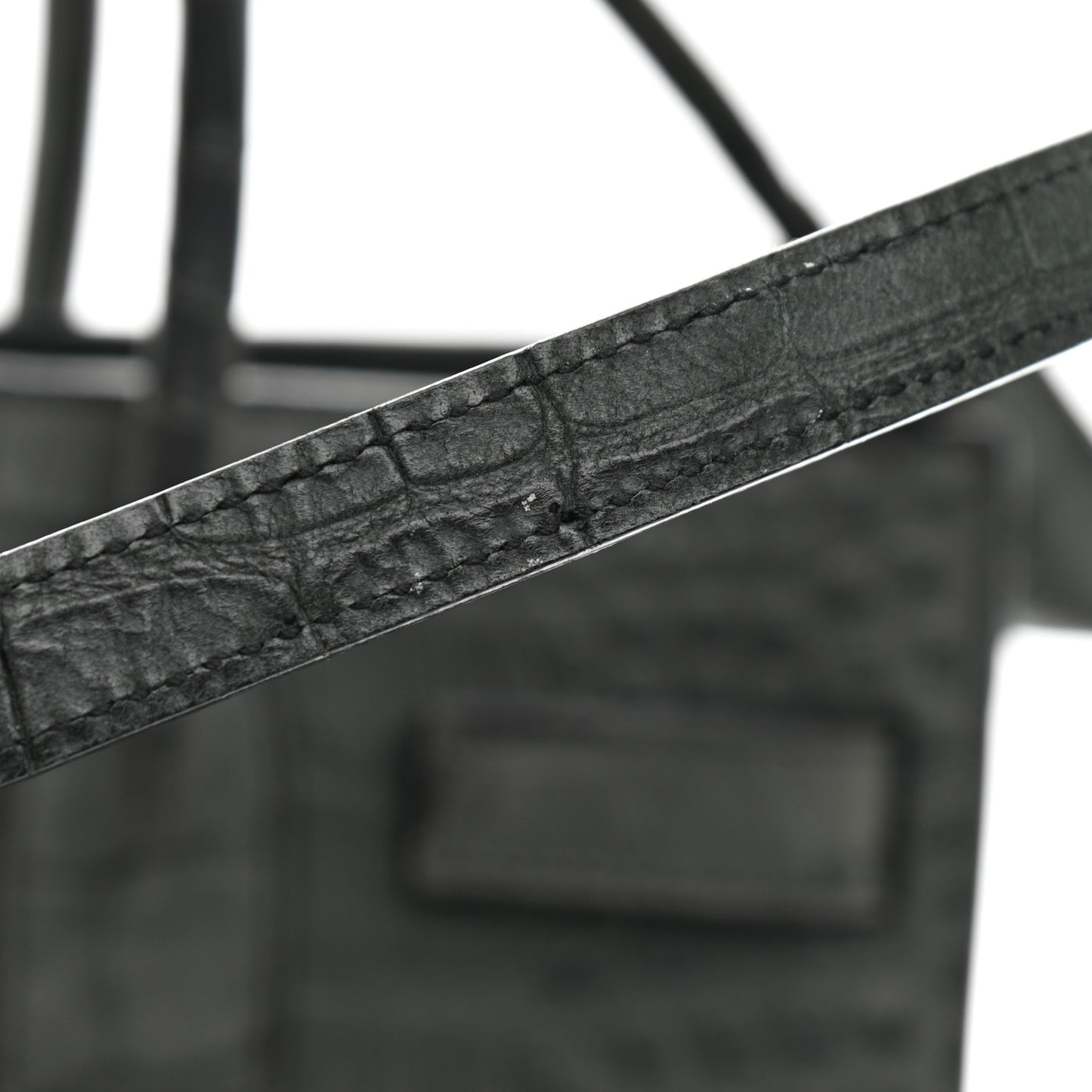 Calfskin Crocodile Embossed Small Sac De Jour Fog