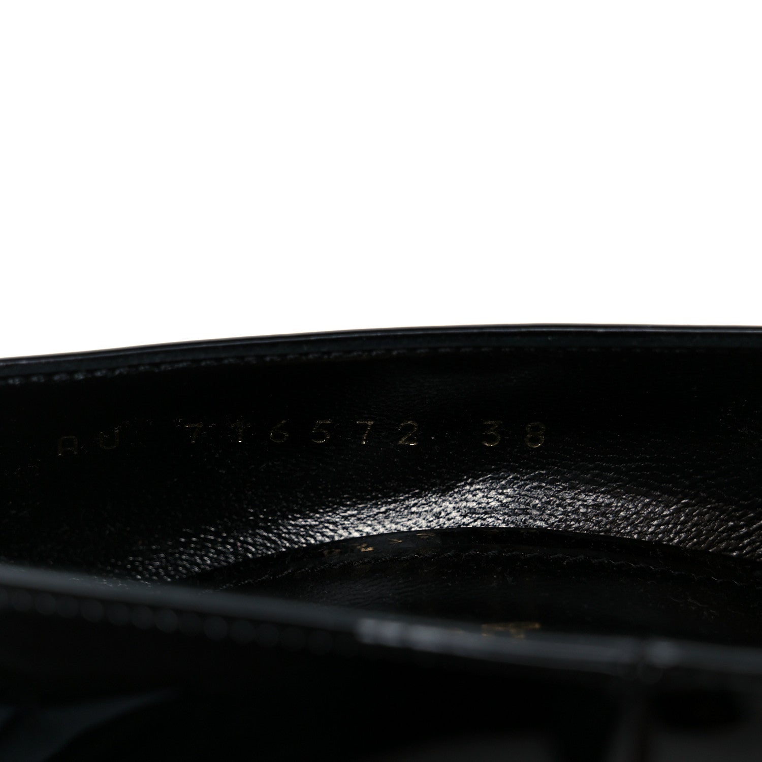 Saint Laurent Vernice Grupy Silvana 110mm Pumps 38 Oro Antico Black 9 of 10