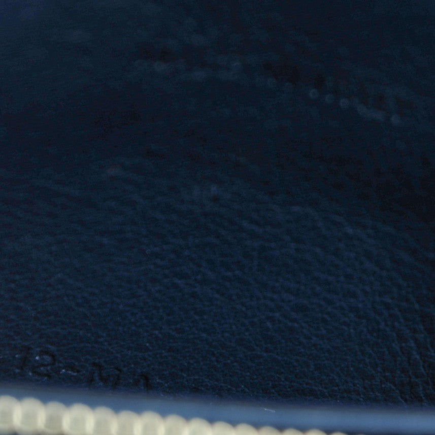 Metallic Box Patent Calfskin Miss Dior Promenade Pouch Royal Blue