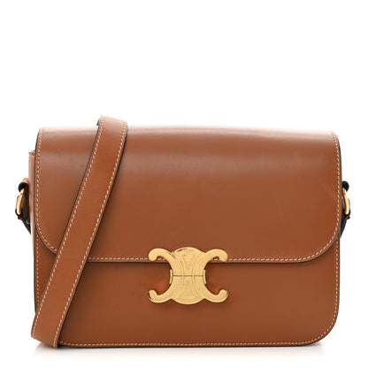 Celine Natural Calfskin Medium Triomphe Tan 1 of 11