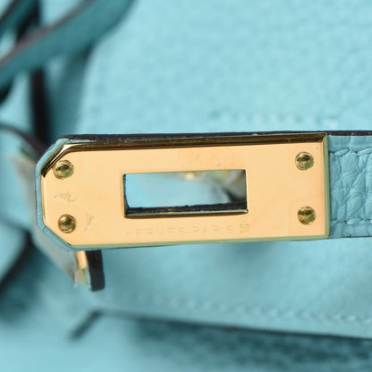 Hermes Togo Birkin 25 Bleu Atoll 19 of 33