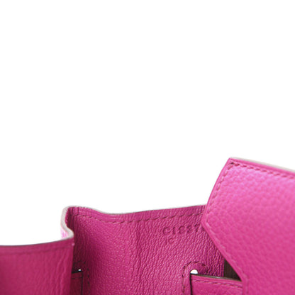 Hermes Taurillon Clemence Birkin 30 Magnolia 10 of 11