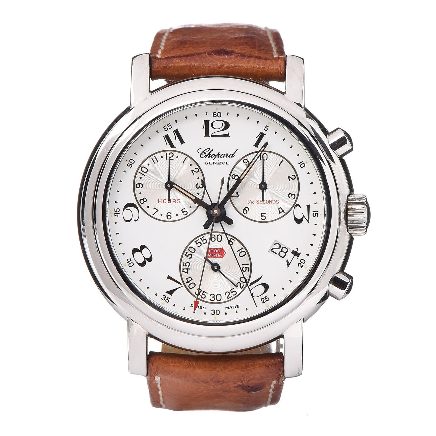 Stainless Steel Ostrich 39mm Mille Miglia Chronograph Quartz Watch