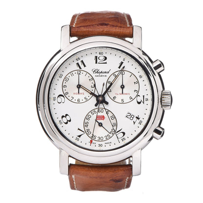 Chopard Stainless Steel Ostrich 39mm Mille Miglia Chronograph Quartz Watch 1 of 9