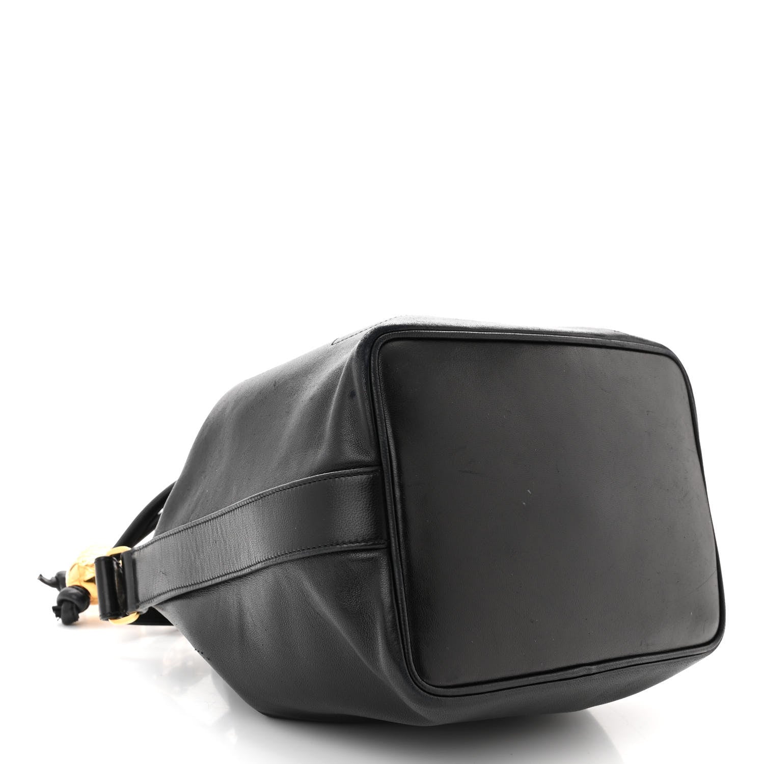 Chanel Lambskin CC Drawstring Bag Black 5 of 14