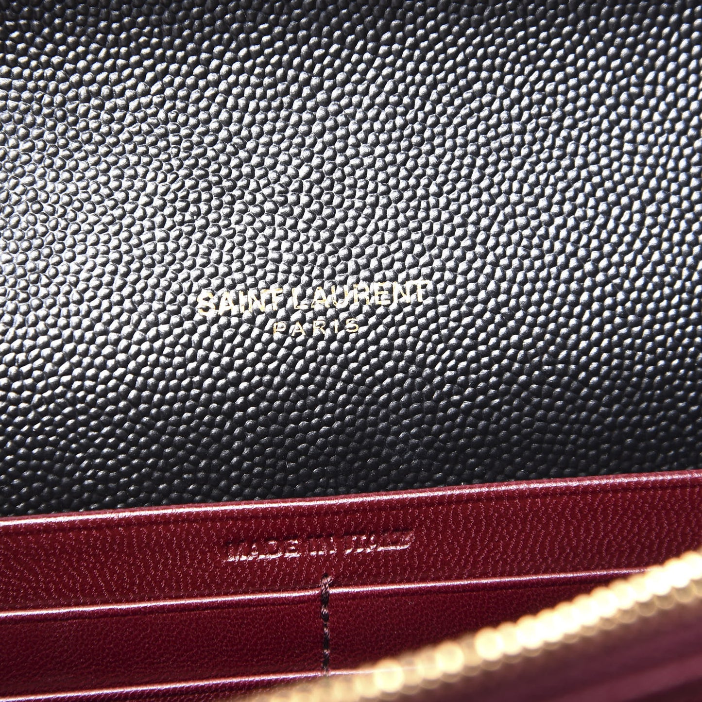 Grain De Poudre Monogram Cassandra Chain Wallet Black Rouge Legion