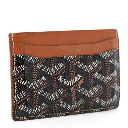Goyard Goyardine Saint Sulpice Card Holder Black Gold 3 of 14