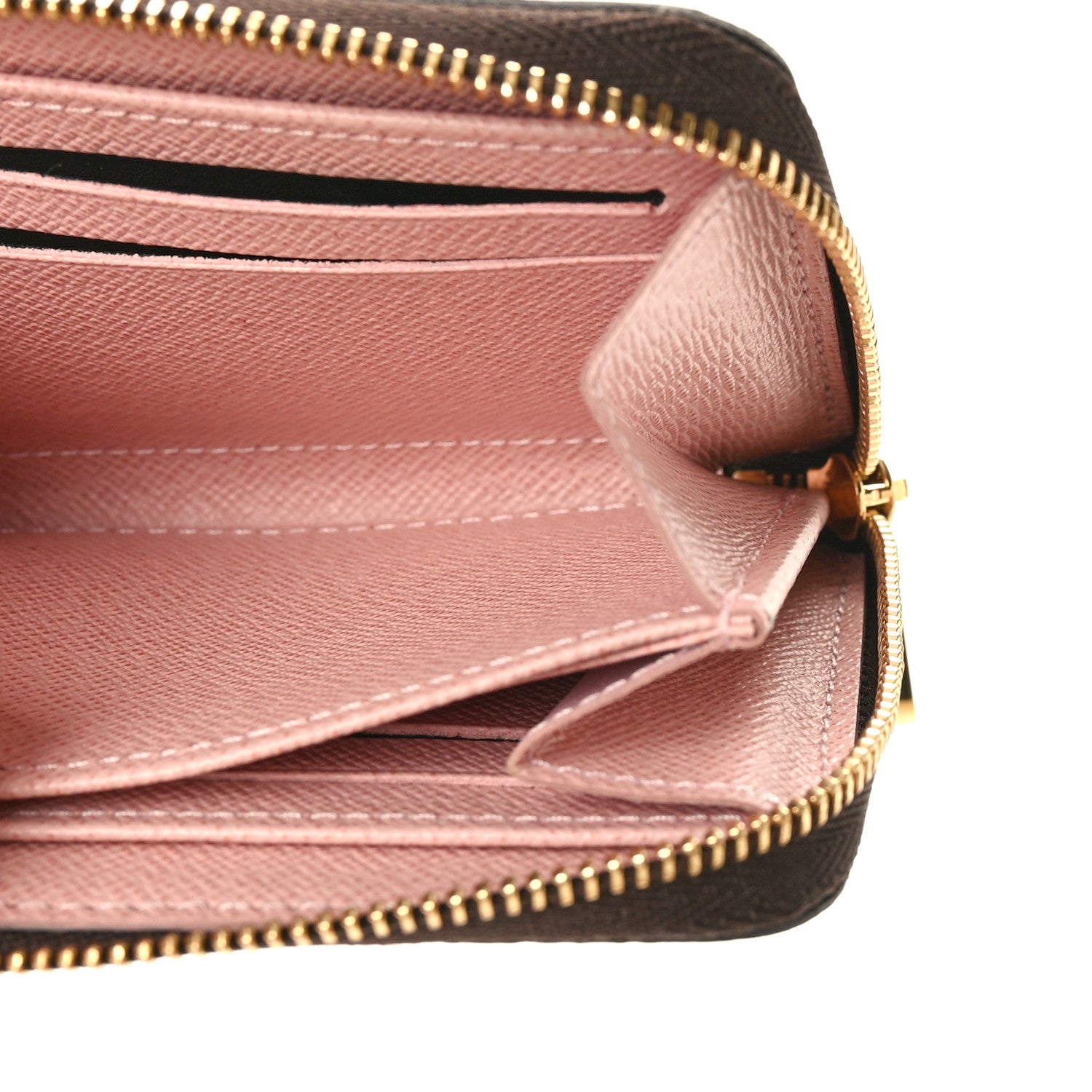 Louis Vuitton Damier Ebene Zippy Coin Purse Rose Ballerine 5 of 7