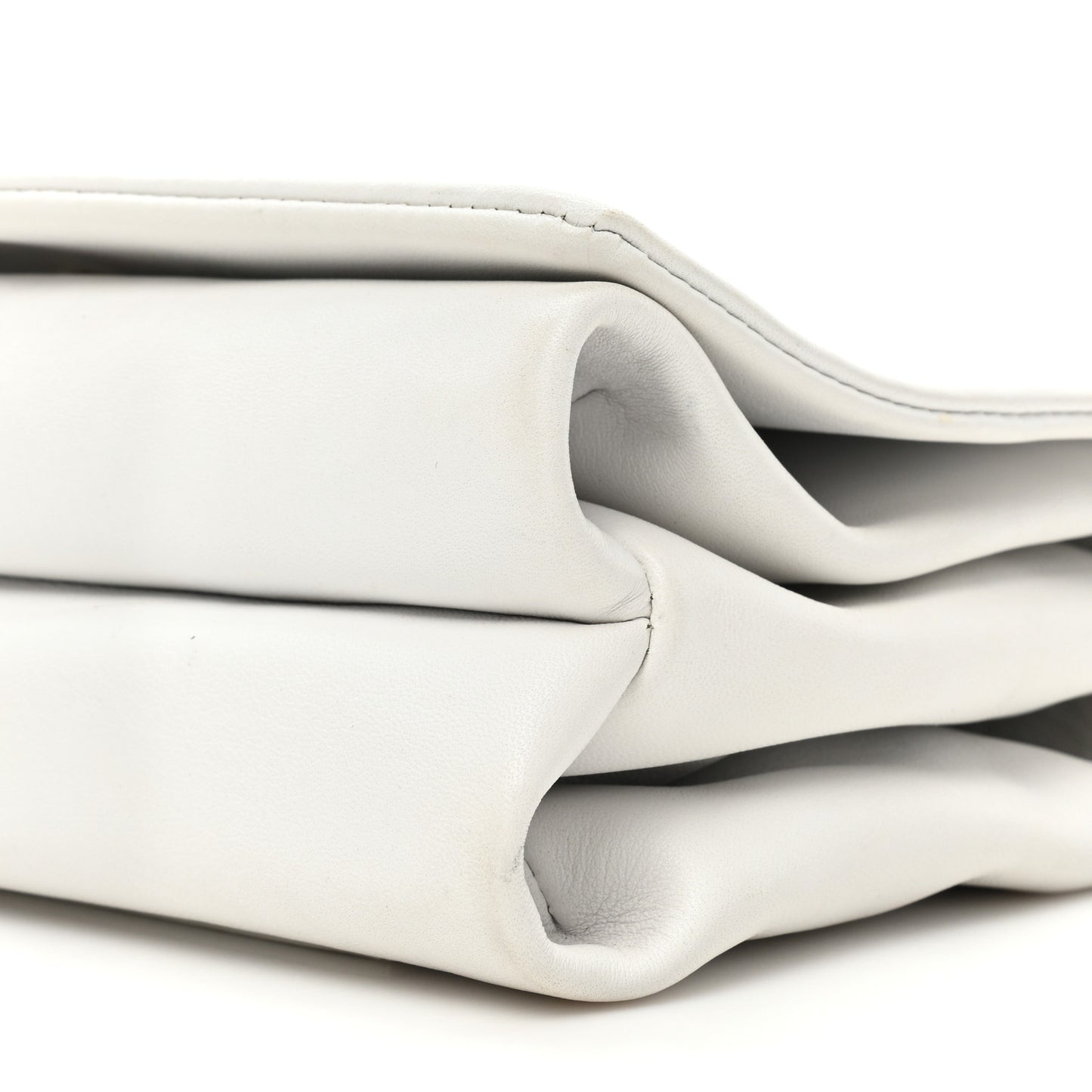 Palazzo Medusa Flap Bag White