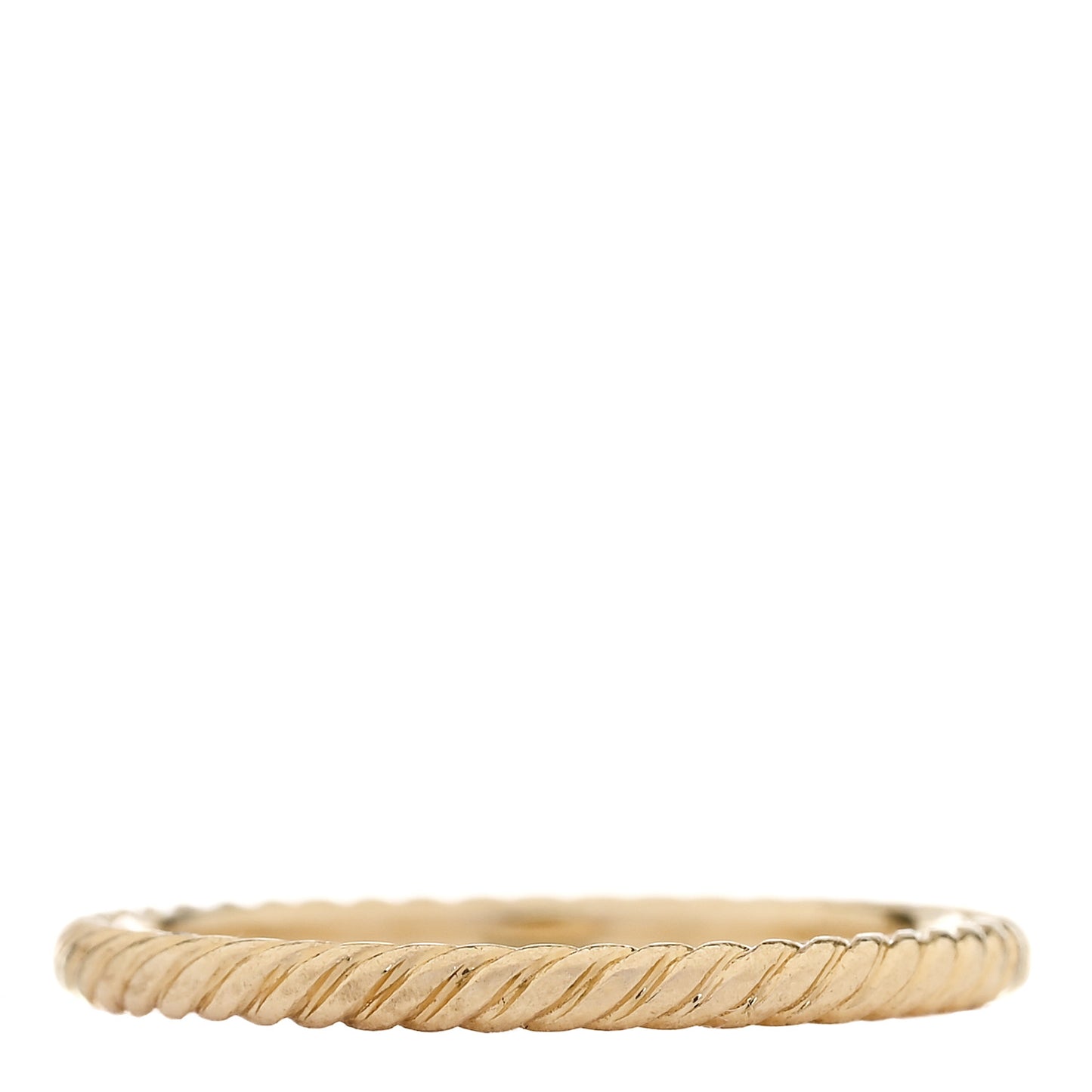 18K Yellow Gold 2mm Cable Classics Band Ring 55 7.25