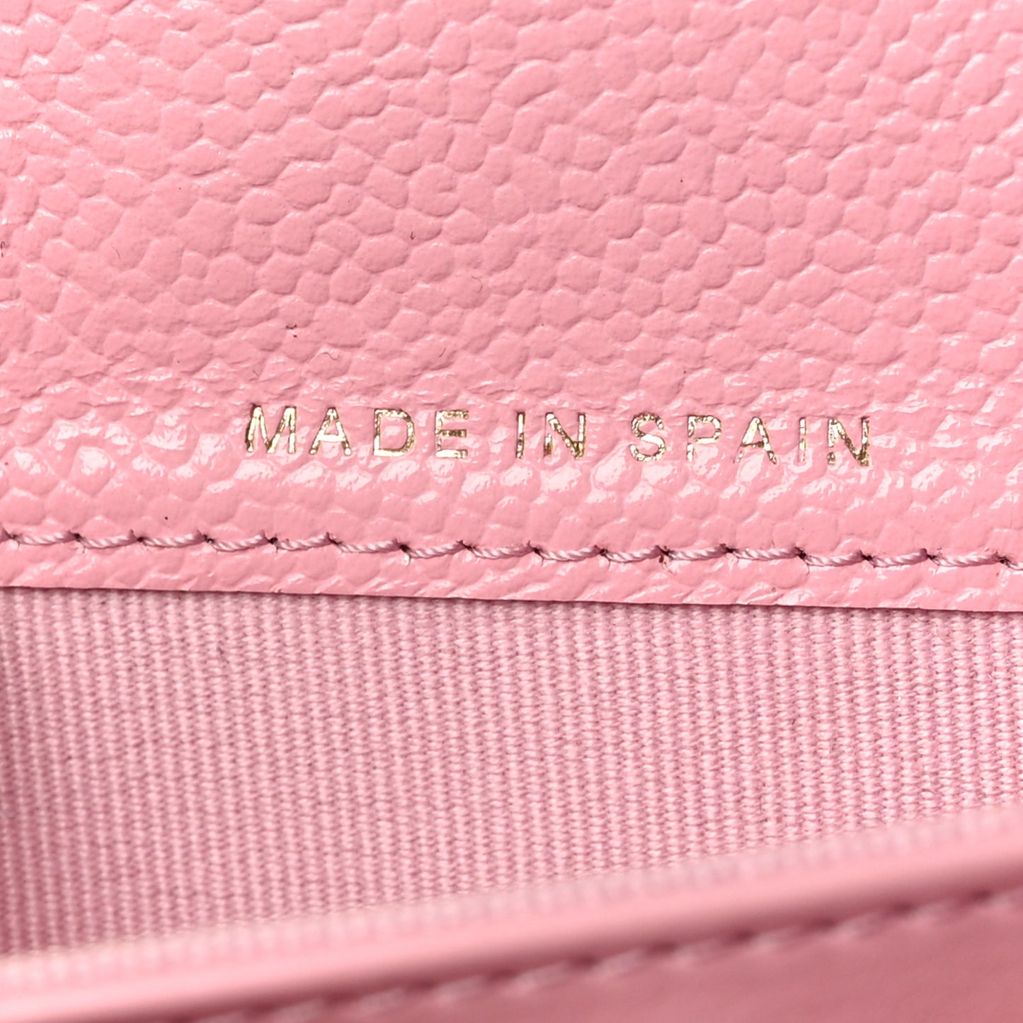 Caviar Quilted Chain CC Long Flap Wallet Pink