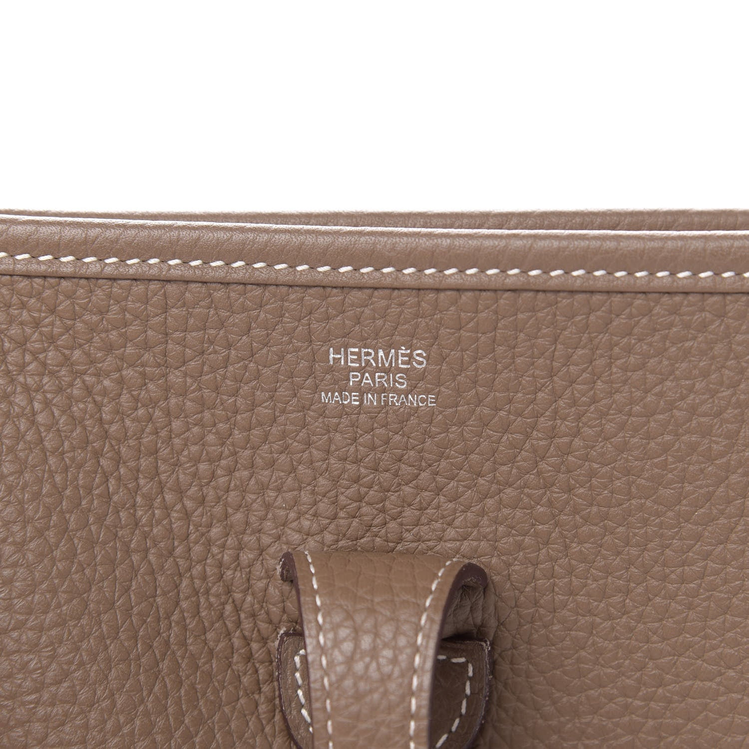 Hermes Taurillon Clemence Evelyne III PM Etoupe 6 of 12