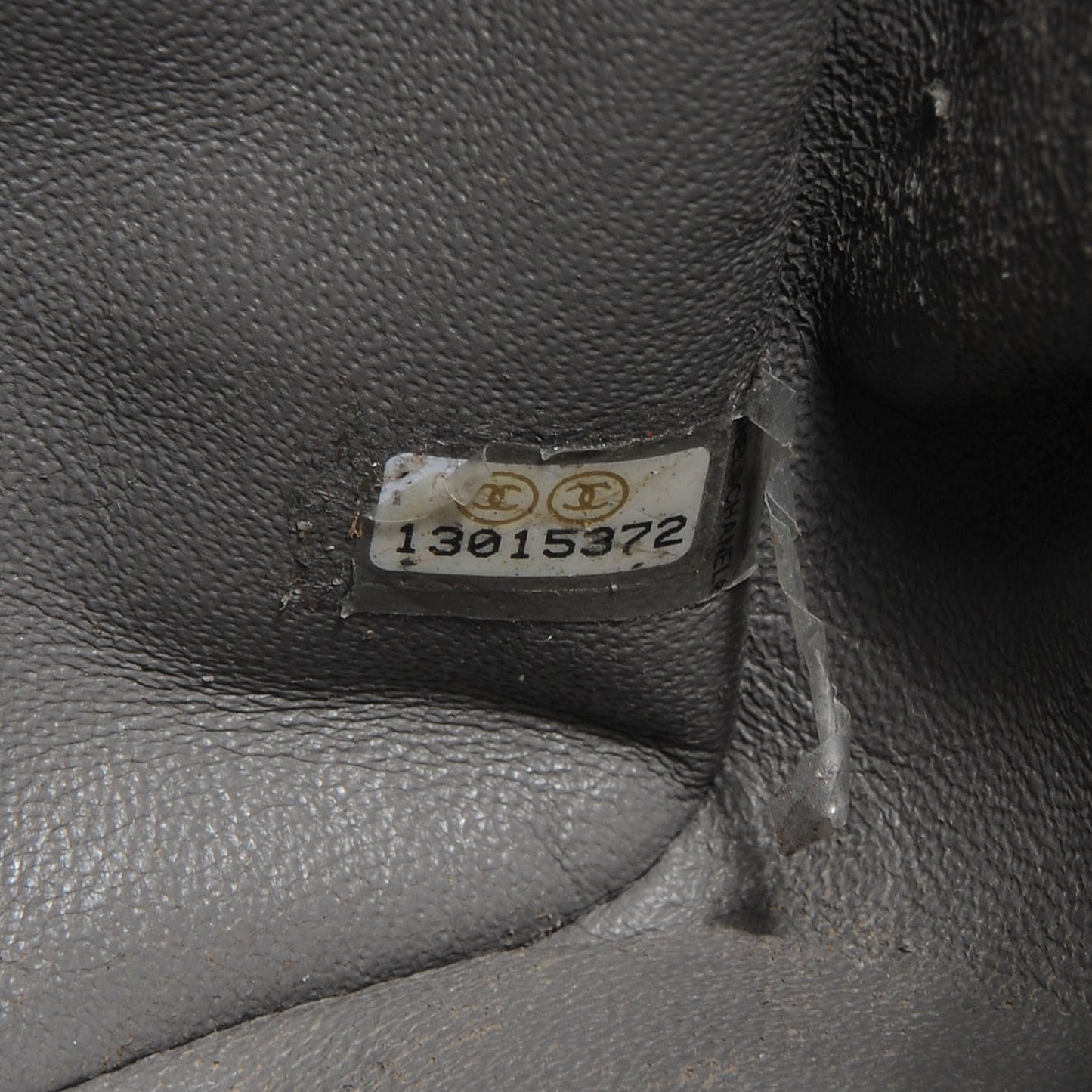 Caviar Jumbo Single Flap Grey