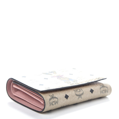 MCM Visetos Rabbit Tri-Fold Wallet Beige 4 of 6