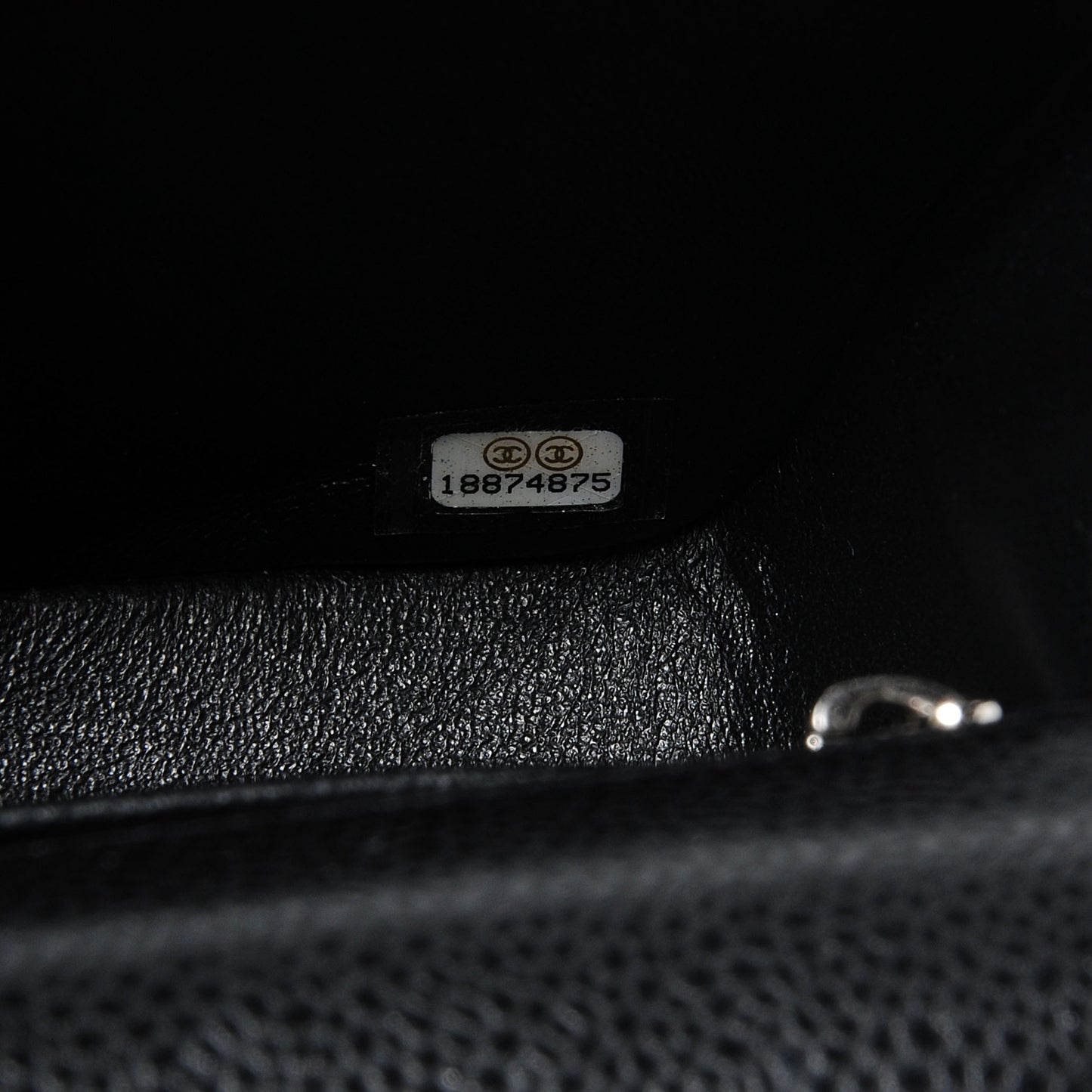 Caviar Quilted Mini Square Flap Bag Black