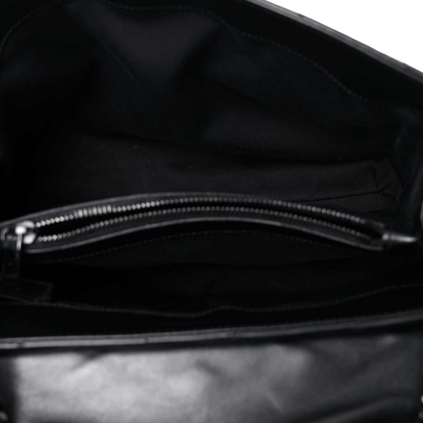 Calfskin Y Quilted Monogram Medium Loulou Chain Satchel Black