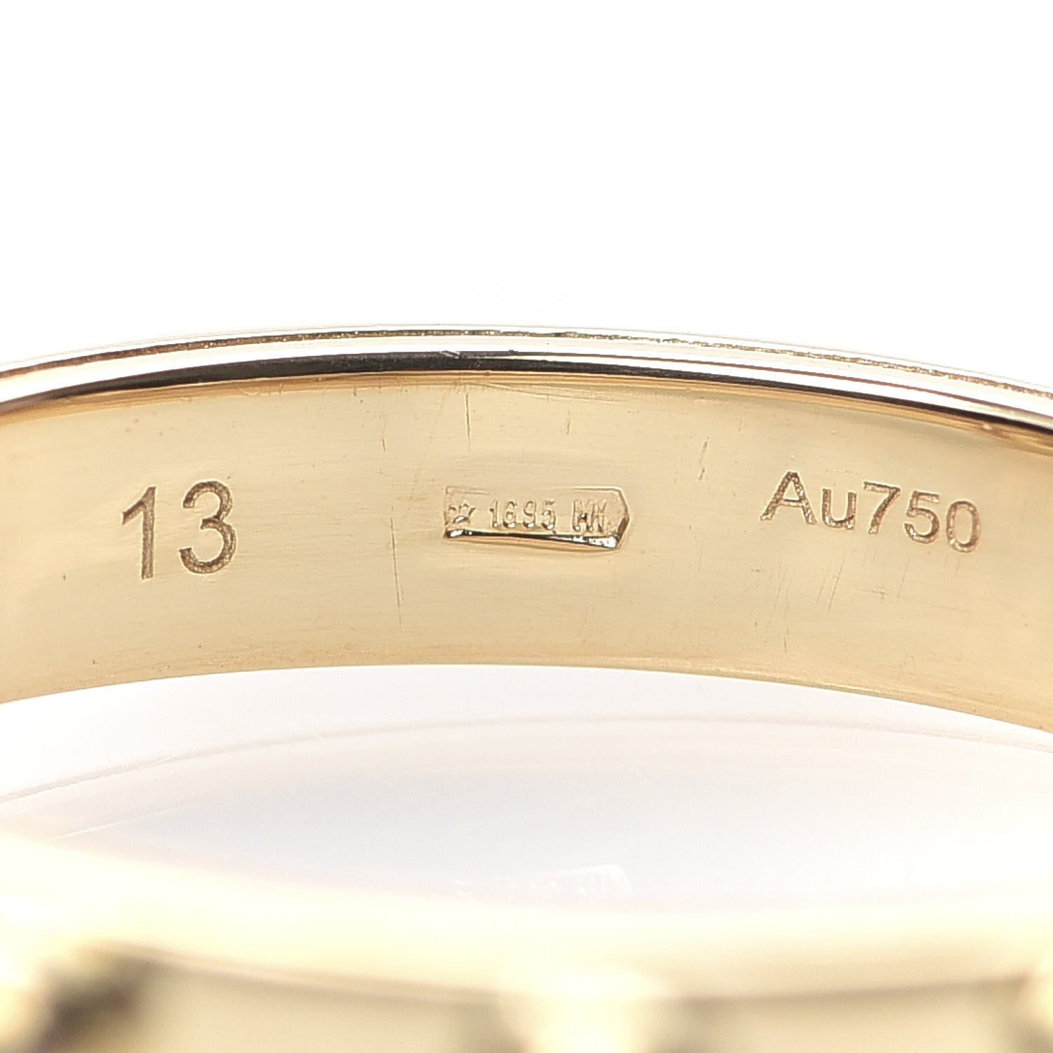 Gucci 18K Yellow Gold Running GG Ring 53 6.25 5 of 5
