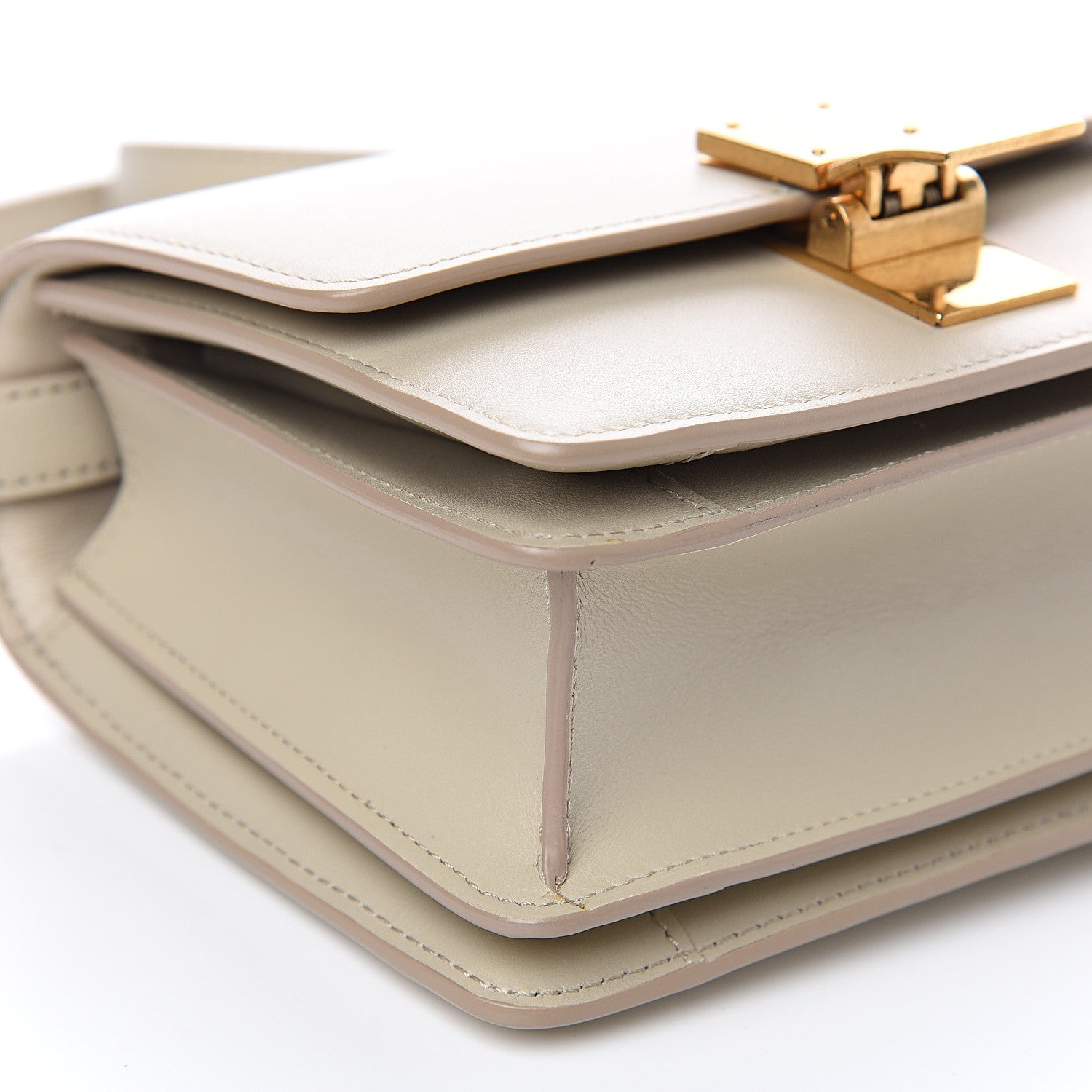Celine Smooth Calfskin Small Classic Box Flap Bag Ivory 8 of 9