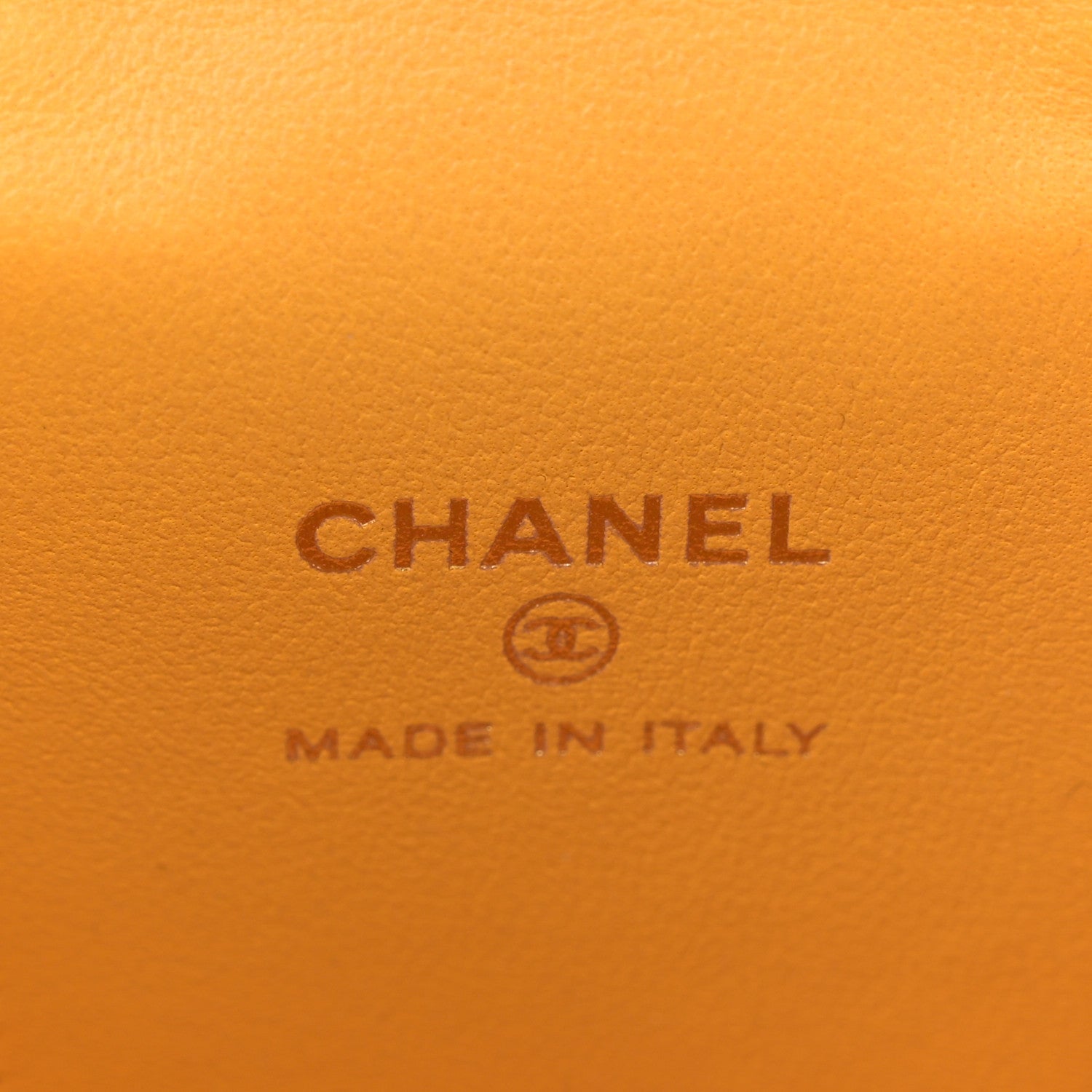 Chanel Lambskin Quilted Top Handle Mini Vanity Case With Chain Yellow 6 of 10