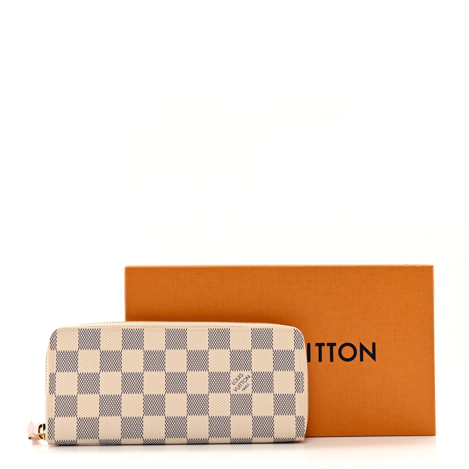 Louis Vuitton Damier Azur Clemence Wallet Rose Ballerine 7 of 7