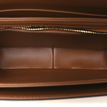Celine Textile Calfskin Teen Triomphe Bag Natural Tan 5 of 10