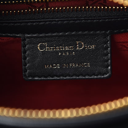Christian Dior Lambskin Cannage Medium Lady Dior Black 6 of 13