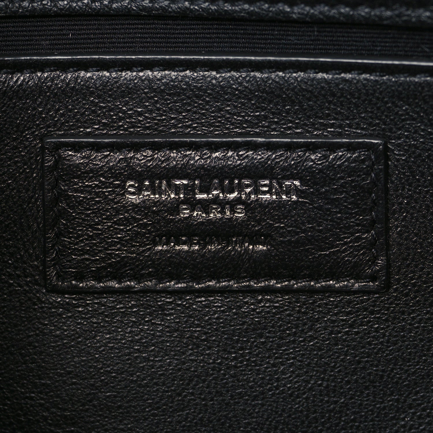 Saint Laurent Grained Calfskin Medium Monogram Sunset Crossbody Black 5 of 9