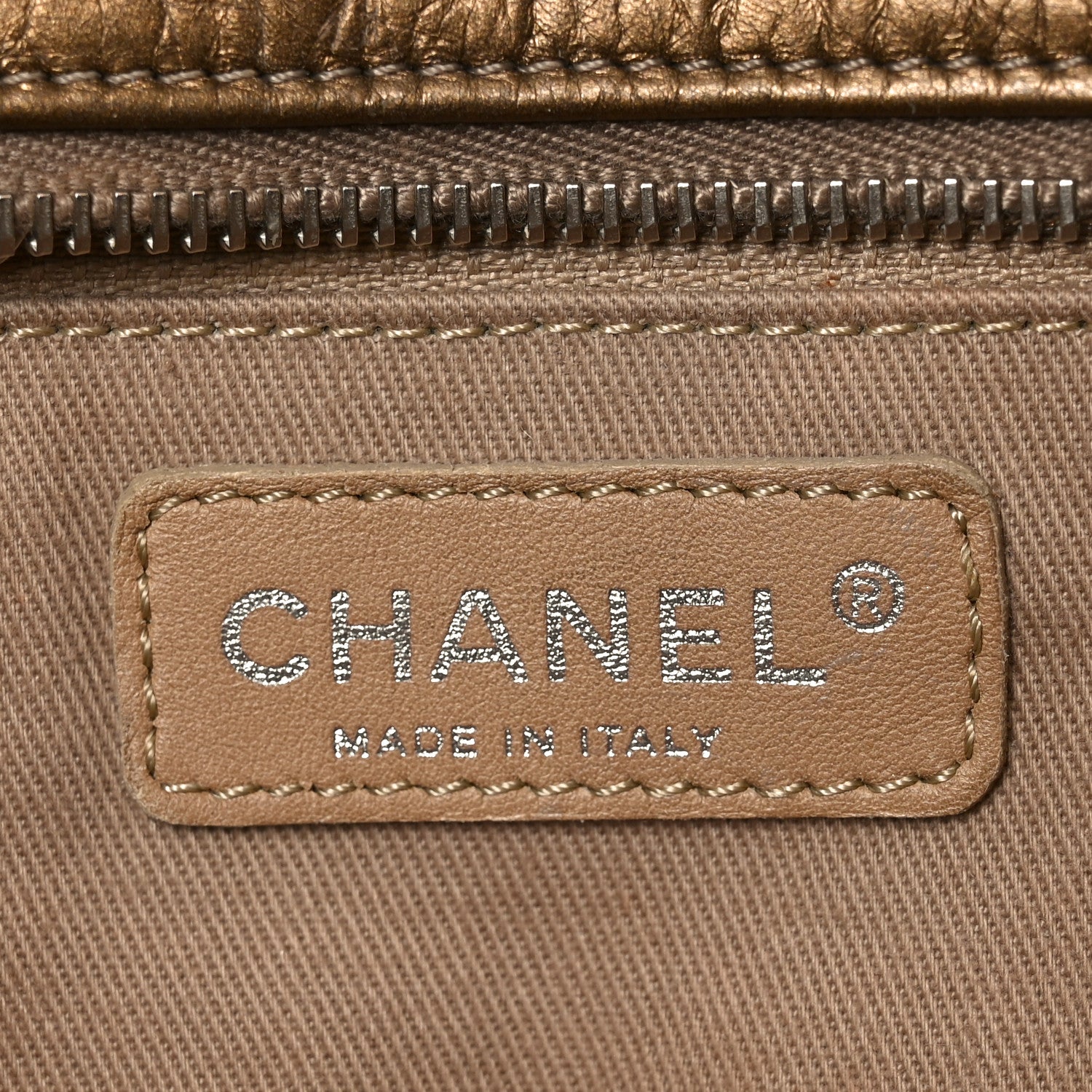 Chanel Metallic Aged Calfskin Quilted Origami Tote Bronze 6 of 11