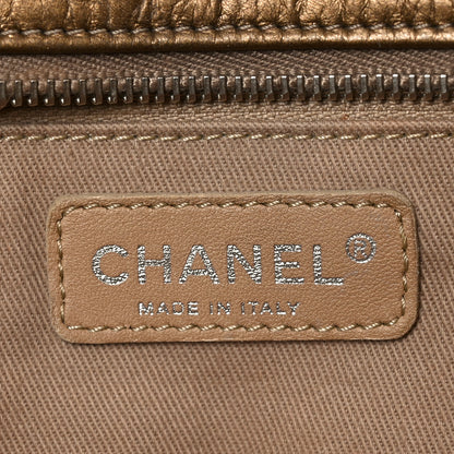 Chanel Metallic Aged Calfskin Quilted Origami Tote Bronze 6 of 11