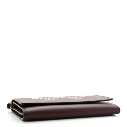 Burberry Calfskin Logo Hazelmere Wallet With Detachable Strap Deep Maroon 4 of 13