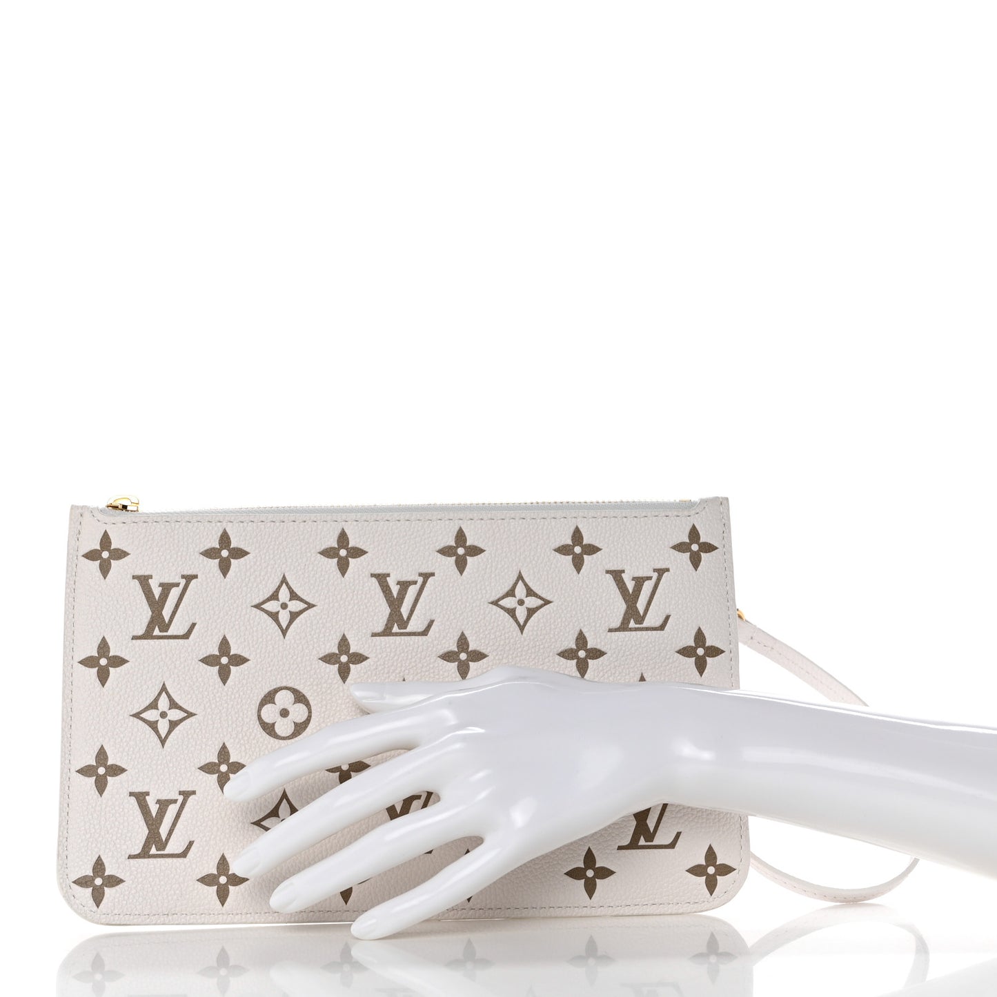 Empreinte Monogram Spring In The City Neverfull Pochette MM Kaki Beige Cream