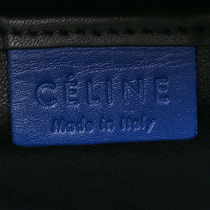 Celine Canvas Smooth Calfskin Nano Tri-Color Luggage Natural Blue 6 of 11