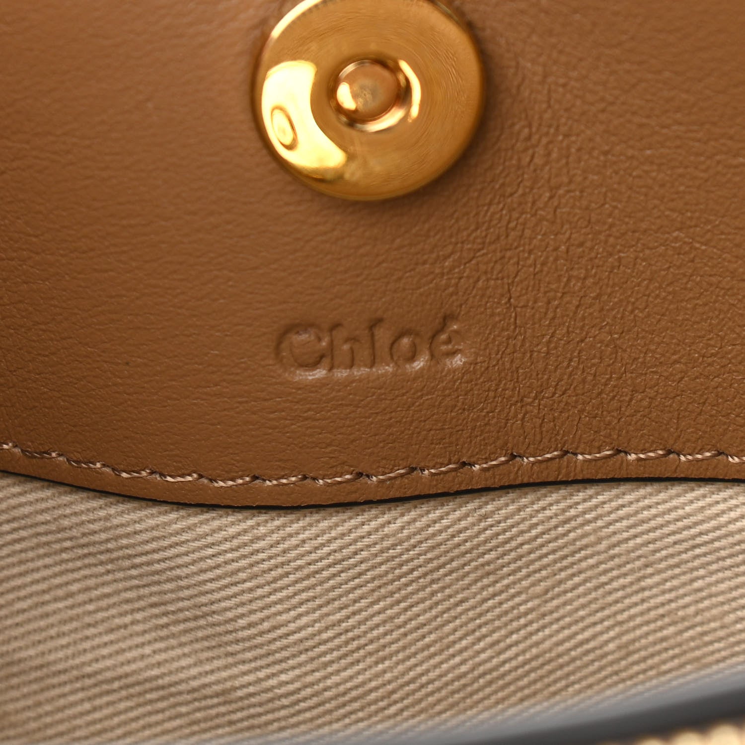 Chloe Metallic Calfskin Small Roy Bag Gold 6 of 10
