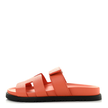 Hermes Epsom Womens Chypre Sandals 36 Rose Sorbet 1 of 18