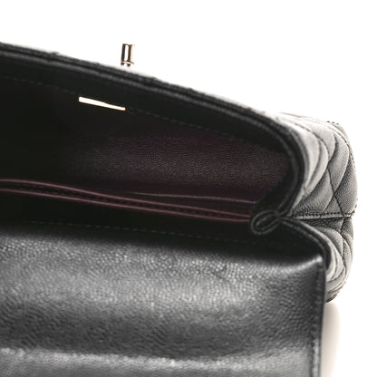 Chanel Caviar Quilted Extra Mini Coco Handle Flap Black 5 of 9