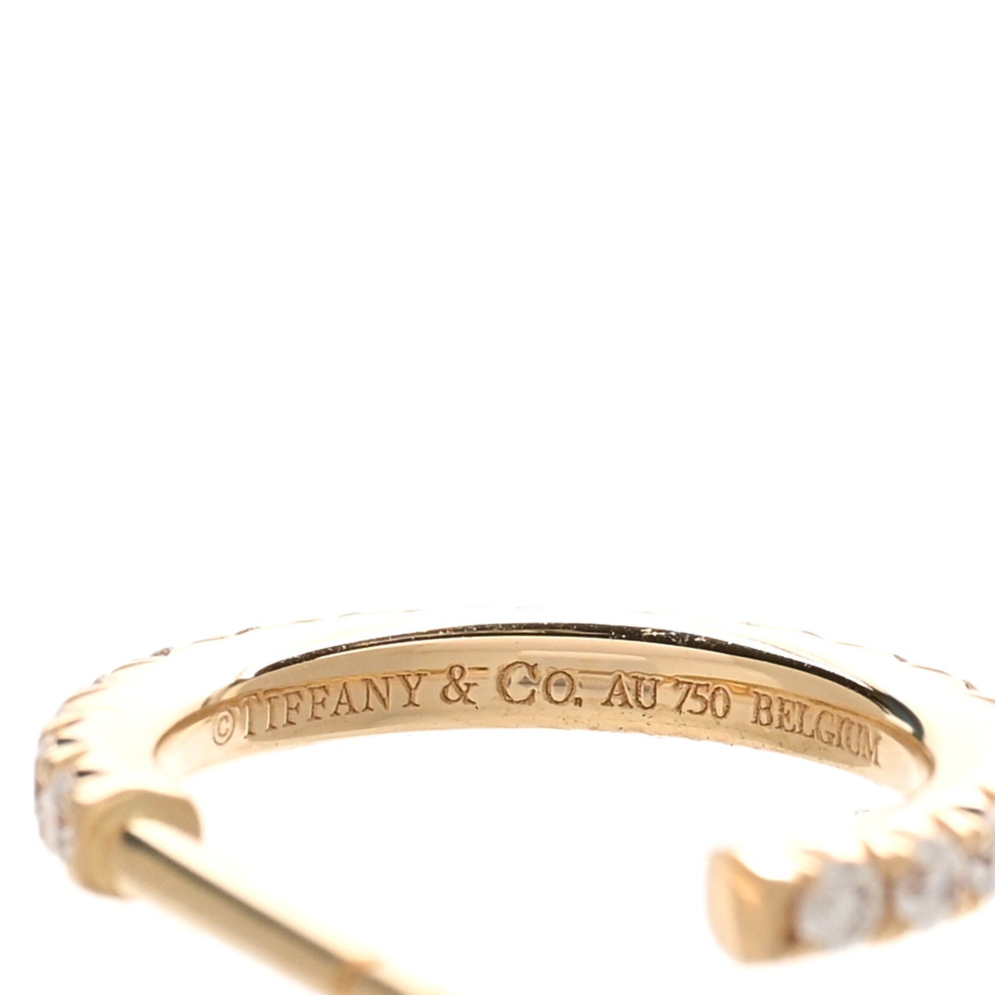 18K Rose Gold Diamond Small Metro Hoop Earrings