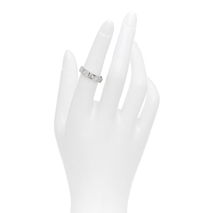 Cartier 18K White Gold 8 Diamond 4mm Wedding Band LOVE Ring 52 6 2 of 4