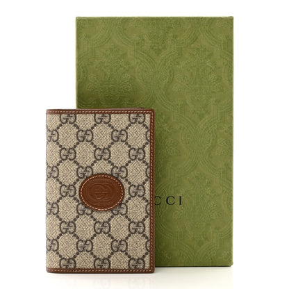 Gucci GG Supreme Monogram Azalea Calfskin Passport Case On Strap Beige 7 of 7