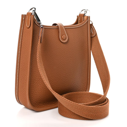 Hermes Taurillon Clemence Evelyne TPM Gold 3 of 11