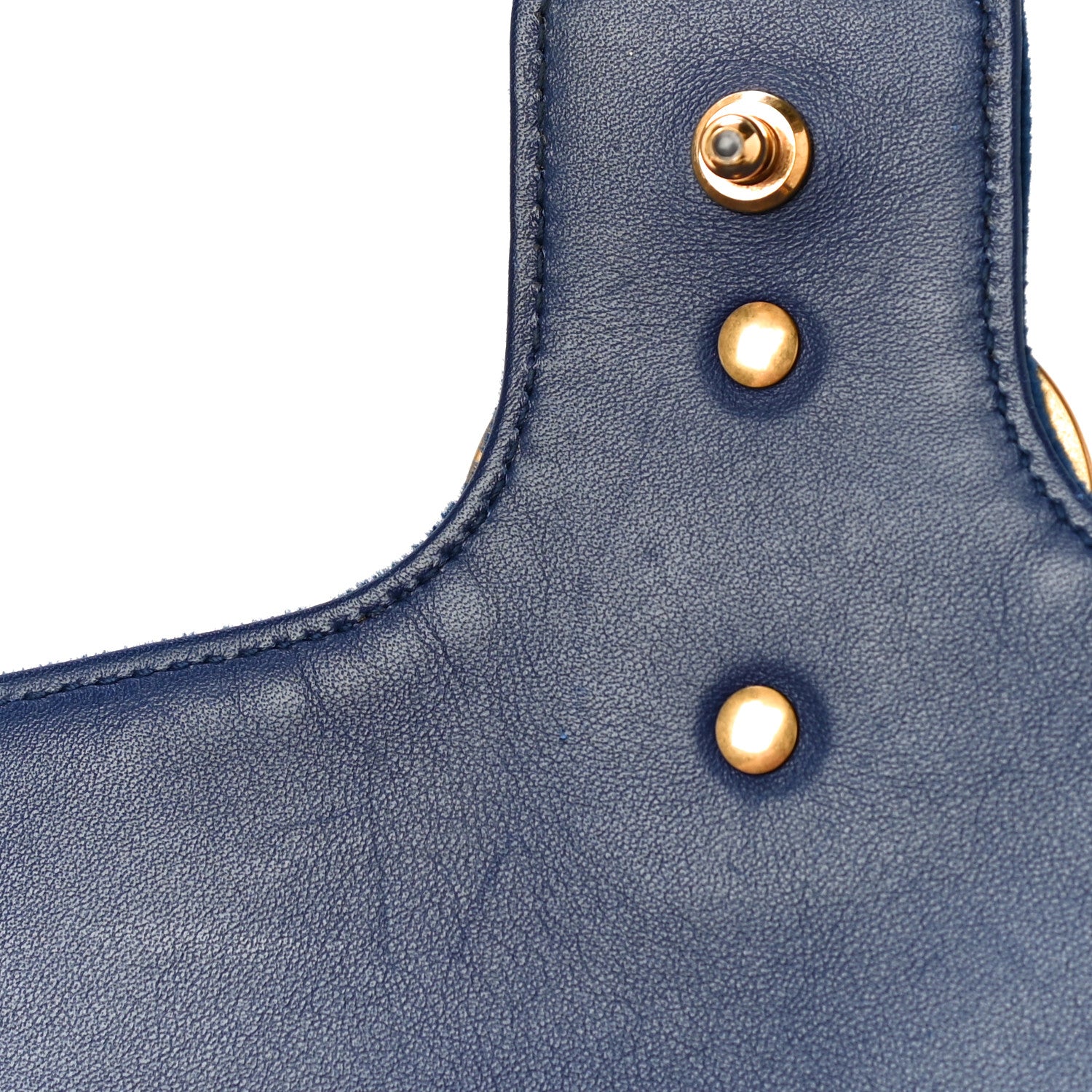 Gucci Velvet Matelasse Deer Embroidered Small GG Marmont Shoulder Bag Cobalt 12 of 13