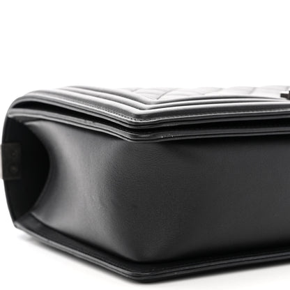 Chanel Calfskin Quilted New Medium Boy Flap Black 9 of 10