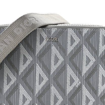 Christian Dior Coated Canvas CD Diamond Messenger Pouch Grey 9 of 12