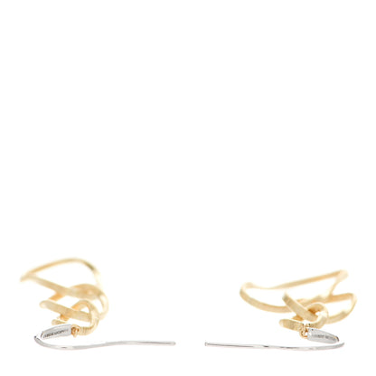 Marco Bicego 18K Yellow White Gold Diamond Marrakech Onde Triple Drop Earrings 3 of 5