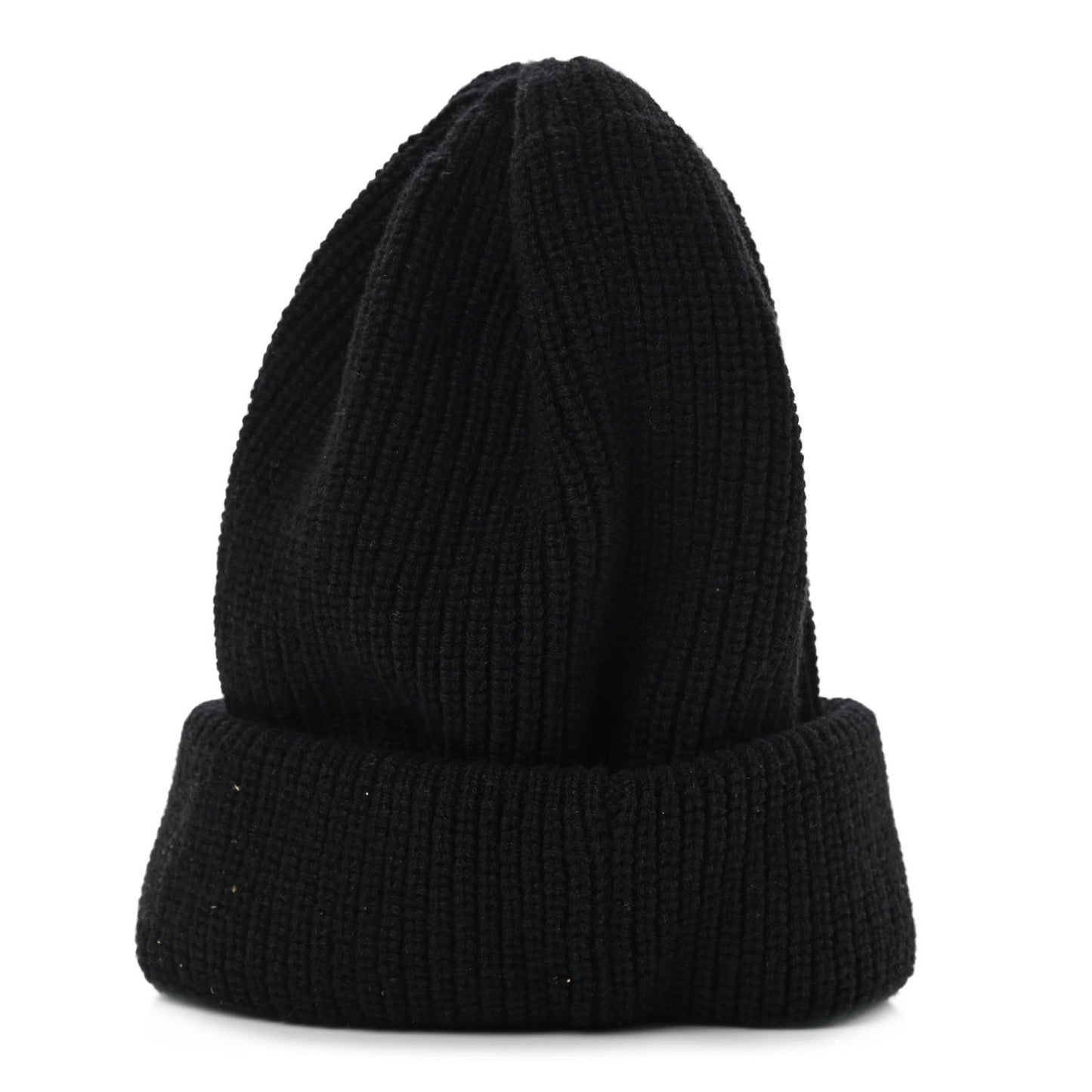Cashmere Logo Beanie Hat Black White