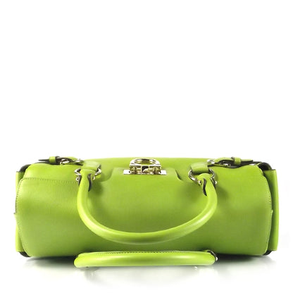 FASHIONPHILE SALVATOREFERRAGAMOLeatherSatchelLimeGreen 4 of 8